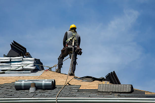 Professional Gutter Installation technician working in Taylor, MS